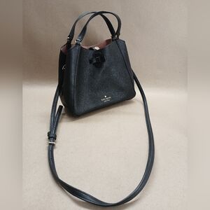Kate Spade Black Pebbled Leather Shoulder Bag